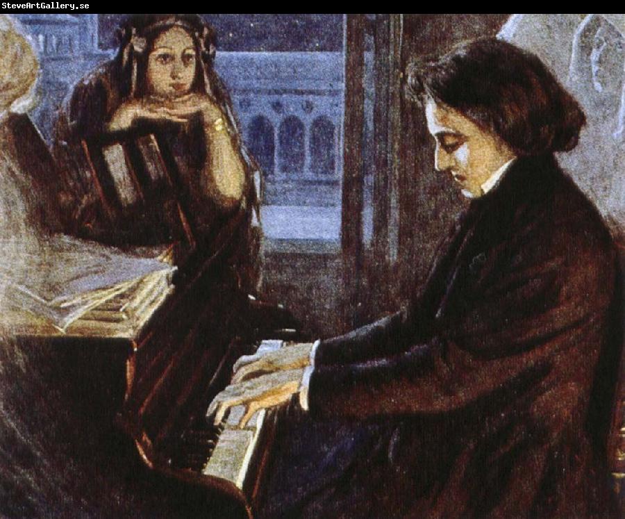 oscar wilde an artist s impression of chopin at the piano composing his preludes